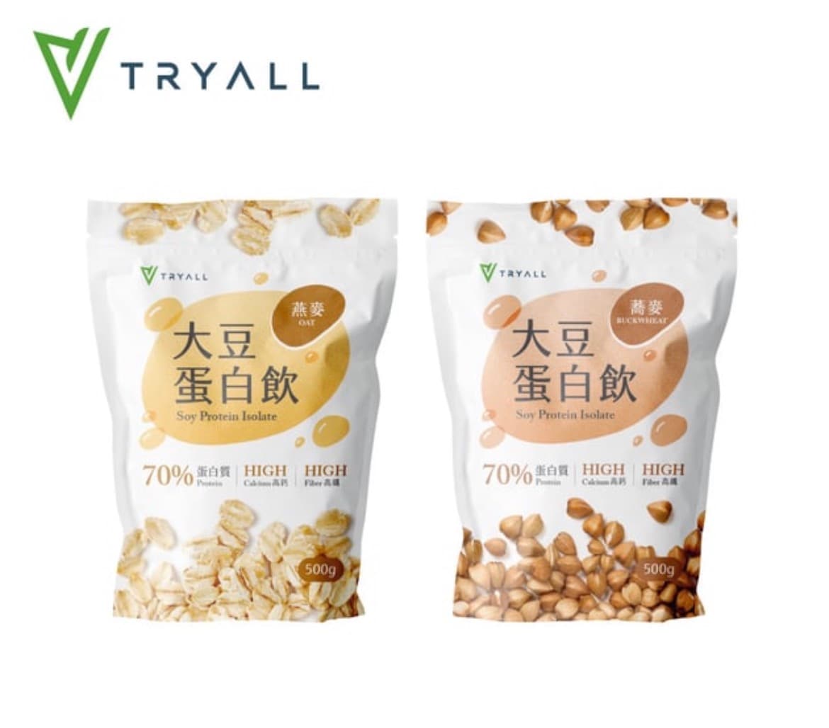 Tryall 高鈣高纖大豆蛋白 -燕麥/蕎麥 500G